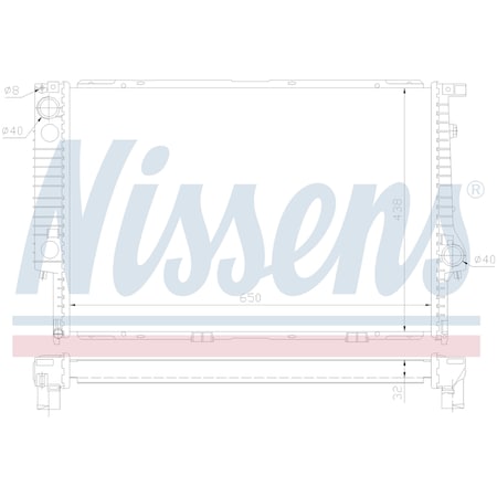 Nissen Nissens Radiator, 60622A 60622A